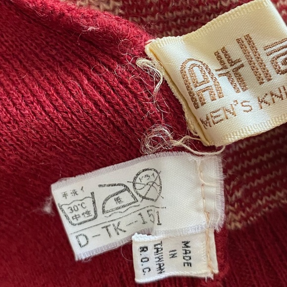 VTG 1970s Mens Turtleneck Sweater Acrylic Sz M - Picture 7 of 8